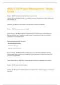 C722 Project Management - Study Guide With Correct Answers Graded A+