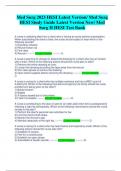 Med Surg 2023 HESI Latest Version/  Study Guide Latest Version New/ Med Surg II HESI Test Bank