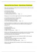 Bonent Review Exam – Questions/Solutions