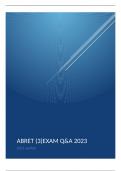 ABRET (3)EXAM Q&A 2023