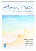 TestBank for Women's Health A Primary Care Clinical Guide 5th Edition By Schadewald, Pritham, Youngkin, Davis and Juve - Subject Health & Fitness, Women's Health ISBN-13978-0135659663