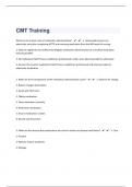 CMT Training 45 Questions With Correct Answers