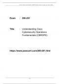 Cisco Certified CyberOps Associate 200-201 CBROPS Dumps