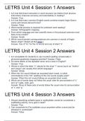 LETRS Unit 4 Session 1 EXAM ELABORATION LATEST UPDATE 2023|2024