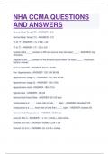 NHA CCMA QUESTIONS AND ANSWERS