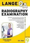 LANGE Q&A RADIOGRAPHY EXAMINATION 9TH EDITION BY D.A SAIA