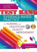 TEST BANK for Evidence-Based Practice for Nursing and Healthcare Quality Improvement by Wood Geri LoBiondo, Haber Judith & Titler Marita. ISBN: 9780323480000, ISBN: 9780323480055 (Complete 17 Chapters)