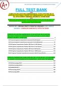 FULL TEST BANK FOR; (COMPLETE) RN CAPSTONE COMPREHENSIVE; ATI RN CAPSTONE; RN ATI CAPSTONE PROCTORED & PREDICTOR COMPREHENSIVE (+850 QUESTIONS) ALL WITH CORRECT ANSWERS |ASSURED A+ SCORE GUIDE 2023-2024 (AND) (COMPLETE) PHARMACOLOGY EXAMS FROM 2019| RN | 