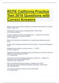 Bundle For RCFE 2023 Exam Questions and Answers All Correct