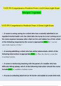 VATI PN Comprehensive Predictor 2020 Form A & B and 2020 Green Light Exam Merged Together (Verified Answers)