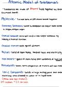 Atomic Model of Substances