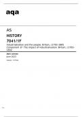 Aqa AS History 7041/1F June2023 MARK SCHEME.