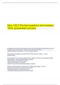  Sere 100.2 Pre-test questions and answers 100% guaranteed success.