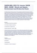 SAEM AMS, 2023 CV, trauma, SAEM MISC, SAEM - Shock and Sepsis, Environment and Endocrine Exam