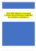 WGU D027 Objective AssessmentLATEST 2023 WITH QAS VERIFIEDBY EXPERTS/ GRADED A+