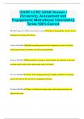 IC&RC LCDC EXAM Domain I (Screening, Assessment and Engagement) Motivational Interviewing Terms 100% Correct