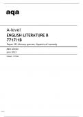 Aqa A-level English Literature B 7717/1B MARK SCHEME June2023