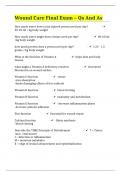 Wound Care Final Exam – Qs And As