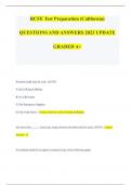 RCFE Test Preparation (California)  QUESTIONS AND ANSWERS 2023 UPDATE GRADED A+