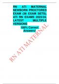 [RN ATI]..RN ATI CAPSTONE MED SURG EXAM NEWEST 2024 ACTUAL EXAM 150 QUESTIONS AND CORRECT DETAILED ANSWERS WITH RATIONALES (VERIFIED ANSWERS) |ALREADY GRADED A 