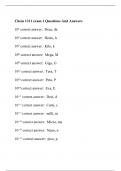 Chem 1311 exam 1 Questions And Answers