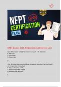 NFPT Exam 1 2023, 80 Questions And Answers (A+).