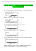 CHEM120 Week 8 Final Exam-with 100% verified  solutions-2023-2024