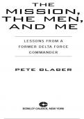 The Mission, the Men, and Me: Lessons from a Former Delta Force commander  Pete Blaber