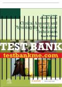 Test Bank For Evolve Resources For Clinical Anatomy and Physiology for Veterinary Technicians, 4th - 2024 All Chapters - 9780323793414