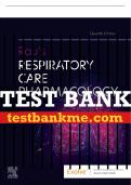 Test Bank For Rau's Respiratory Care Pharmacology, 11th - 2024 All Chapters - 9780323871556