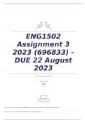 ENG1502 Assignment 3 2023 (696833) - DUE 22 August 2023 [Document subtit