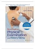 Test Bank for Bates’ Guide to Physical Examination and History Taking 13th Edition By Bickley