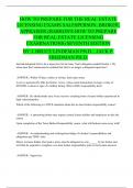 HOW TO PREPARE FOR THE REAL ESTATE LICENSING EXAMS: SALESPERSON, BROKER, APPRAISER (BARRON'S HOW TO PREPARE FOR REAL ESTATE LICENSING EXAMINATIONS) SEVENTH EDITION BY J. BRUCE LINDEMAN PH.D. , JACK P. FRIEDMAN PH.D.