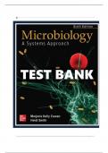 TEST BANK FOR MICROBIOLOGY, A SYSTEMS APPROACH, 6TH EDITION, MARJORIE KELLY COWAN, HEIDI SMITH