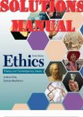 SOLUTIONS MANUAL for Ethics: Theory and Contemporary Issues 10th Edition by Andrew, Barbara | Complete 20 Chapters