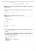 CMPSC 461: Programming Language Concepts Assignment 4 Solutions