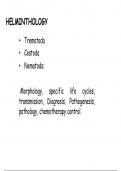 Parasitology Trematodes