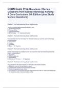 CGRN Exam Prep Questions | Review Questions from Gastroenterology Nursing: A Core Curriculum, 5th Edition (plus Study Manual Questions)