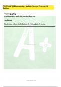 OLOGY FOR NURSING CARE 10TH EDITION BURCHUM TEST BANK TEST-BANK Pharmacology and the Nursing Process 9th Edition Linda Lane Lilley, Shelly Rainforth Collins, Julie S. Snyder NURSINGTB.COM TEST-BANK Pharmacology and the Nursing Process=9th Edition