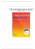 TEST BANK For Clinical Guidelines in Primary Care 4th Edition By Hollier| Verified Chapter's 1 - 19 |