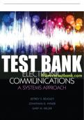 Test Bank For Electronic Communications: A Systems Approach 1st Edition All Chapters - 9780132988636