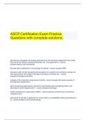  ASCP Certification Exam Practice Questions with complete solutions.