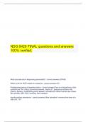  NSG 6420 FINAL questions and answers 100% verified.