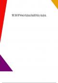 NR 506 NP Week 4 Kaltura Health Policy Analysis.