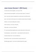 Jean Inman Domain 1 (RD Exam) questions and complete correct answers 2023