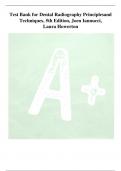 Test Bank for Dental Radiography Principles and Techniques, 5th Edition, Joen Iannucci, Laura Howerton Table of Contents PART I. Radiation Basics 1. Radiation History 2. Radiation Physics 3. Radiation Characteristics 4. Radiation Biology 5. Radiation Prot