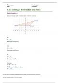 6.03 Triangle Perimeter and Area - Questions and Answers