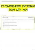 ATI COMPREHESIVE   EXIT  RETAKE   EXAM   WITH    NGN