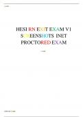 HESI RN EXIT EXAM V1 SCREENSHOTS INET PROCTORED EXAM 2022