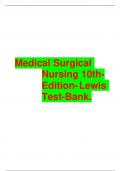 Medical Surgical Nursing 10th-Edition- Lewis Test-Bank.